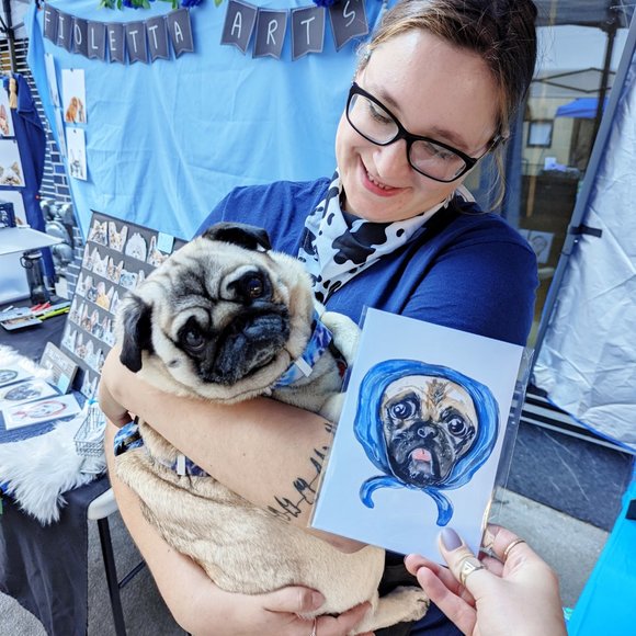 Cairn Terrier Dog Art Print, Watercolour Cairn Terrier Painting - Picture 6 of 7